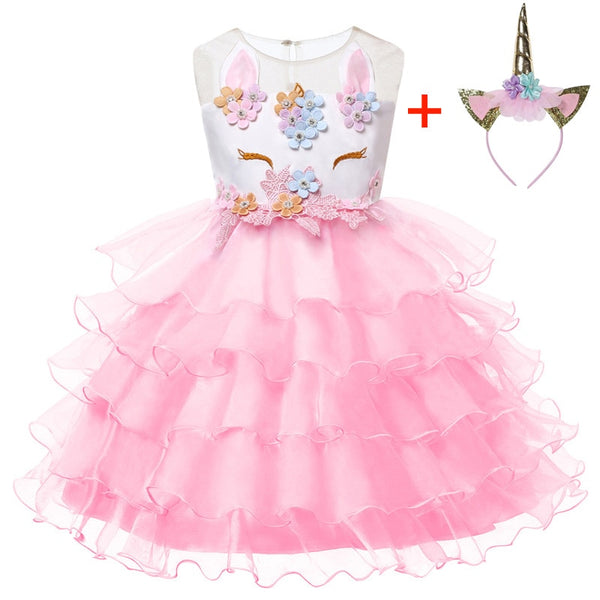Costume bambina Principessa con unicorno