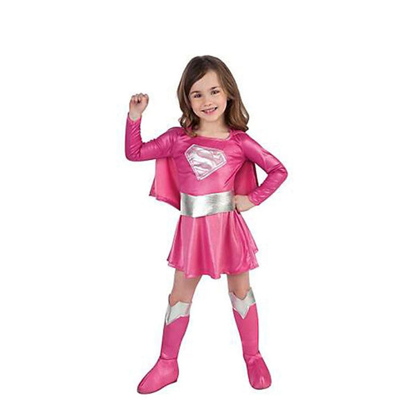 Supergirl Halloween Costume Children Kids Fantasy Dress Fantasia Wonder Costume Grils Carnival Dress