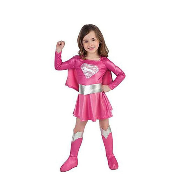 Supergirl Halloween Costume Children Kids Fantasy Dress Fantasia Wonder Costume Grils Carnival Dress
