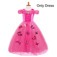LZH Cinderella Dress Sleeping Beauty Children Fancy Carnival Costume For Kids Aurora Princess Party Dresses For Girls Clothing