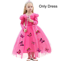 LZH Cinderella Dress Sleeping Beauty Children Fancy Carnival Costume For Kids Aurora Princess Party Dresses For Girls Clothing