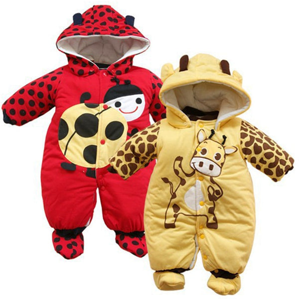 Baby costume imbottito dai 6 mesi ai 2 anni coccinella e giraffa