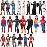 Spiderman Superman Iron Man Cosplay Costume for Boys Carnival Halloween Costume for Kids Deadpool Thor Ant man Panther