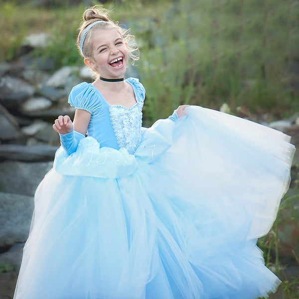 Elsa Dresses For Girls Cinderella Snow White Dress Kids Party Dresses Children Easter Carnival Costume For Girls Princess Dress