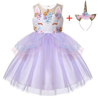 Costume bambina Principessa con unicorno
