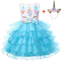 Costume bambina Principessa con unicorno