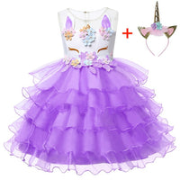 Costume bambina Principessa con unicorno