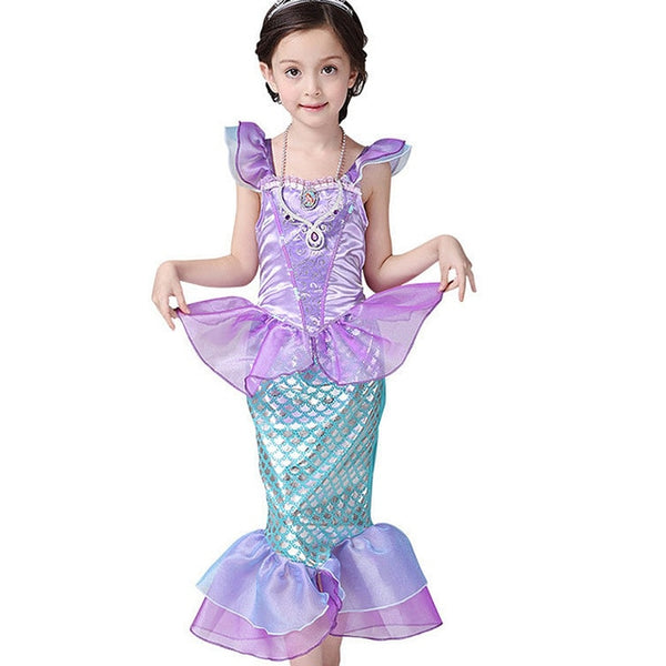 Costume bambina piccola sirenetta Ariel